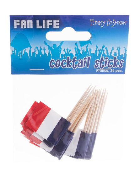 Funny Fashion 24 Cocktailprikkers Frankrijk