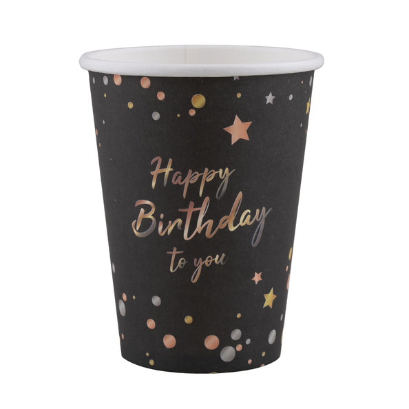 Funny Fashion 8 bekers verjaardag Happy Birthday