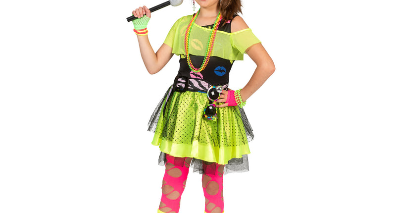 Funny Fashion 80 jaren jurkje Kiss kinderen