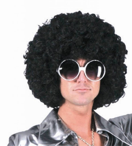 Funny Fashion Afro pruik zwart krullen
