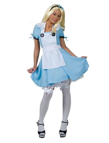 Funny Fashion Alice in Wonderland jurkje blauw