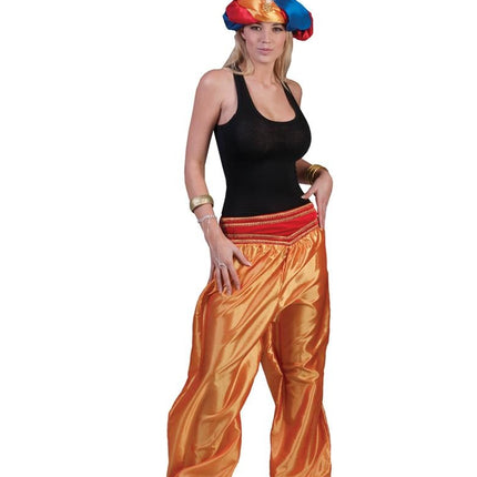 Funny Fashion Arabische broek oranje haremdanseres dames