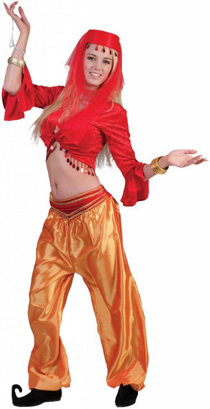 Funny Fashion Arabische broek oranje haremdanseres dames