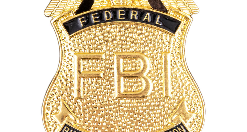 Funny Fashion Badge FBI goud