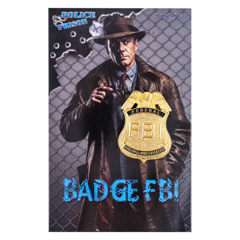 Funny Fashion Badge FBI goud