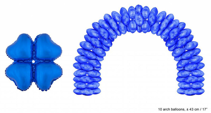 Funny Fashion Ballonboog folieballonnen hart Blauw