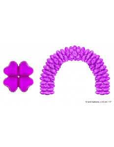 Funny Fashion Ballonboog folieballonnen hartjes Roze