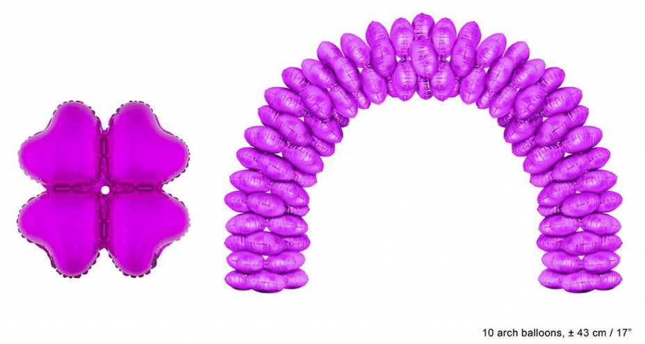 Funny Fashion Ballonboog folieballonnen hartjes Roze