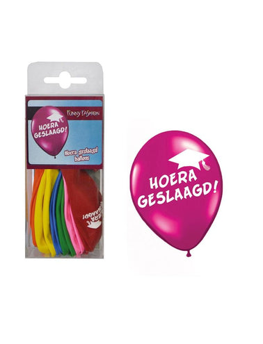 Funny Fashion Ballonnen hoera geslaagd