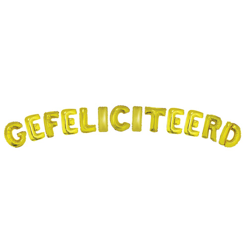 Funny Fashion Ballonnenset 16" Gefeliciteerd