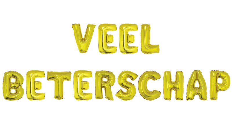 Funny Fashion Ballonnenset 16" Veel beterschap