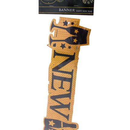 Funny Fashion Banner Happy New Year 113cm