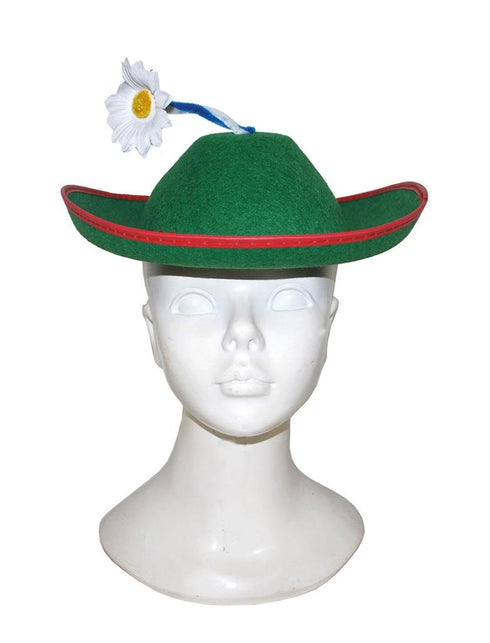 Funny Fashion Beierse hoedjes met madeliefje voor dames