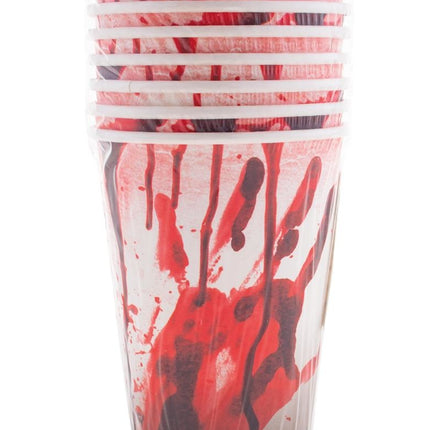 Funny Fashion Bekers met nep bloedspetters Halloween