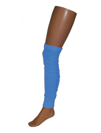 Funny Fashion Blauwe beenwarmers 70cm