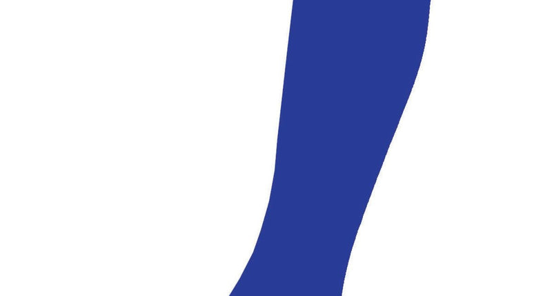 Funny Fashion Blauwe kniekousen 60cm