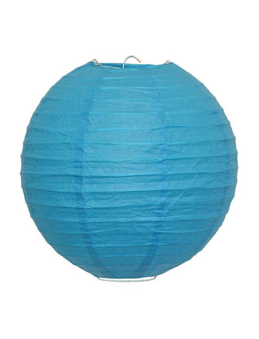 Funny Fashion Blauwe lampion 25cm