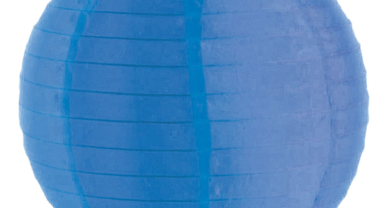 Funny Fashion Blauwe lampion nylon 30cm