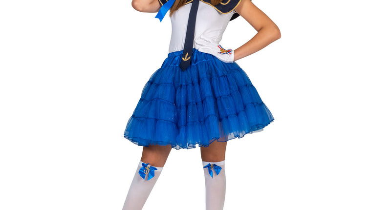 Funny Fashion Blauwe petticoat Noor dames
