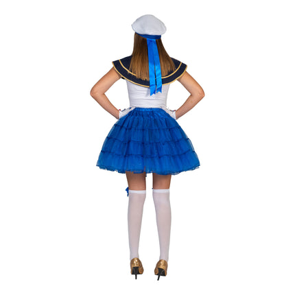 Funny Fashion Blauwe petticoat Noor dames