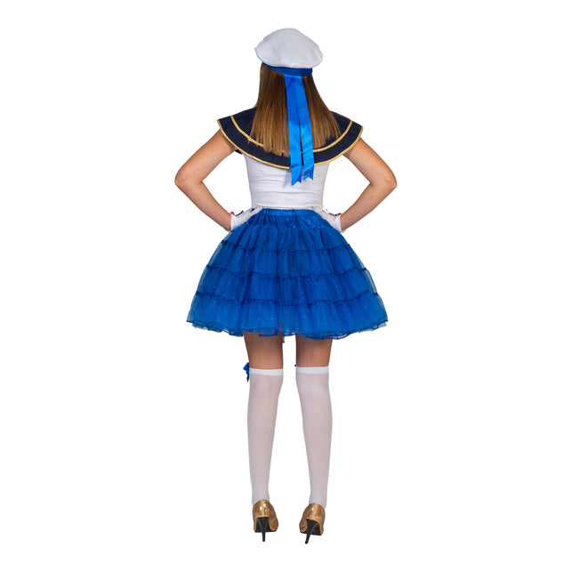 Funny Fashion Blauwe petticoat Noor dames