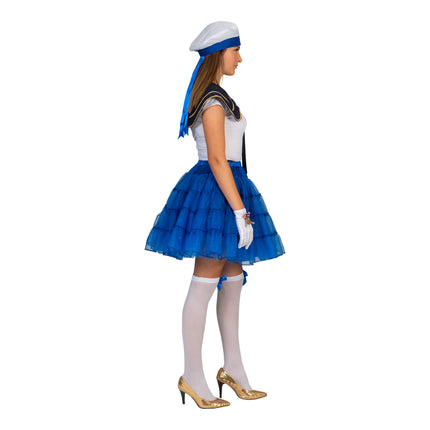 Funny Fashion Blauwe petticoat Noor dames