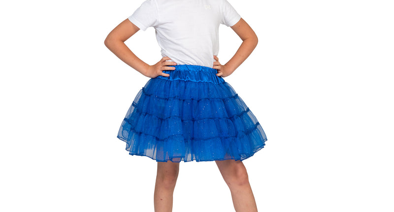 Funny Fashion Blauwe petticoat Sterre kinderen