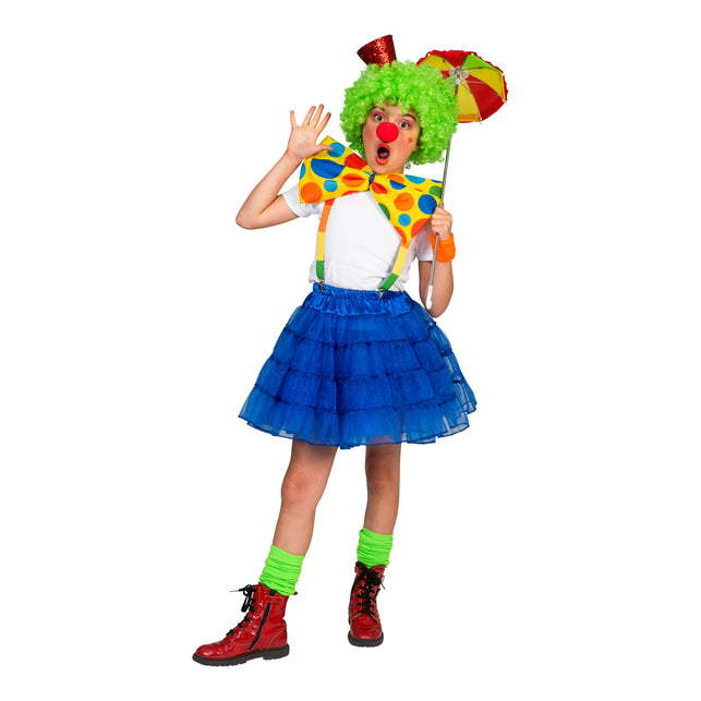 Funny Fashion Blauwe petticoat Sterre kinderen