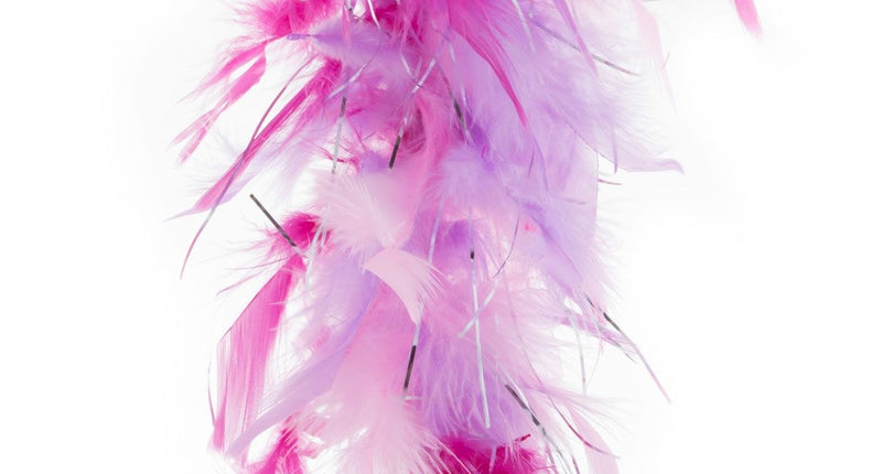 Funny Fashion Boa Roze/Paars/Zilver 2mtr