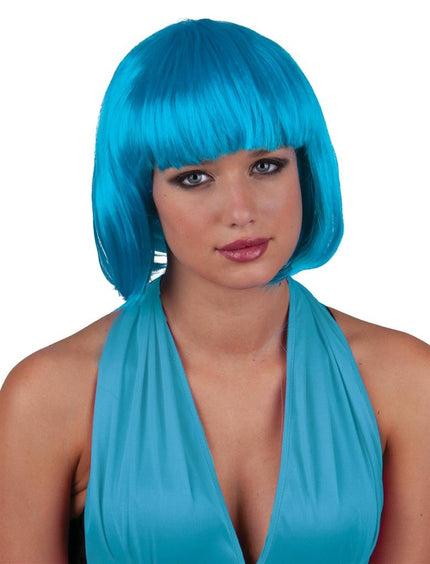Funny Fashion Bobline pruik sexy holly turquoise