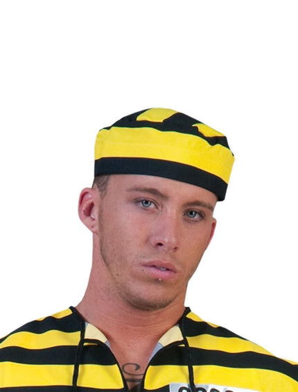 Funny Fashion Boevenmuts volwassenen geel zwart