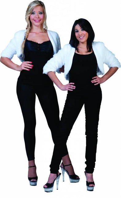 Funny Fashion Bolero wit fuzzy voor dames