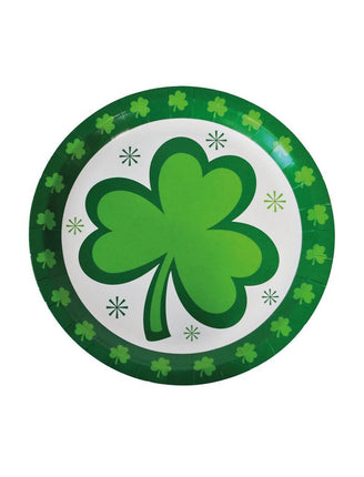 Funny Fashion Borden 8 stuks  st.patrick's day 18cm