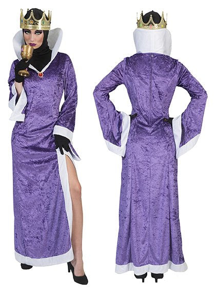 Funny Fashion Boze koningin kostuum paars