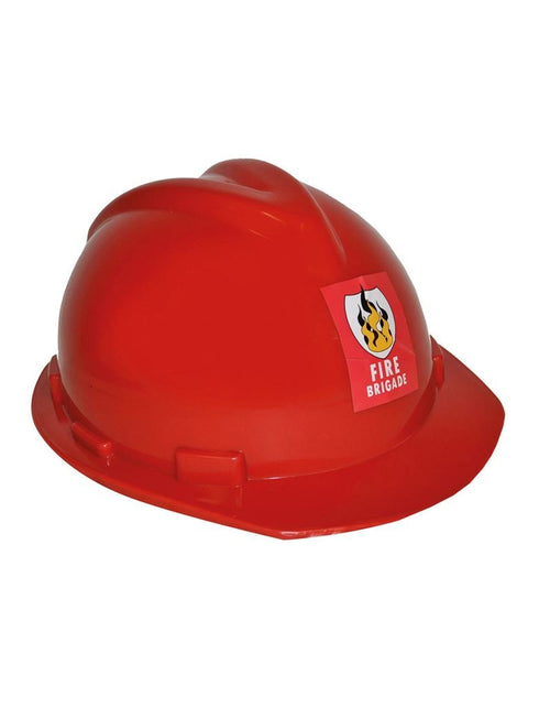Funny Fashion Brandweerhelm volwassenen verstelbaar pvc