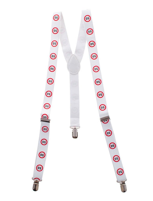 Funny Fashion Bretel 50 jaar met verkeersborden