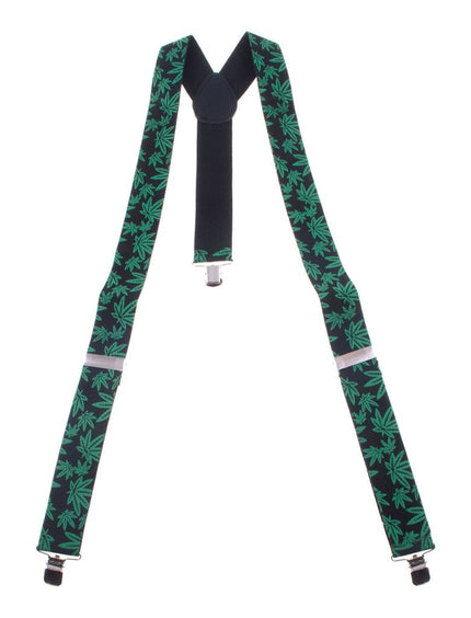Funny Fashion Bretellen met cannabis print