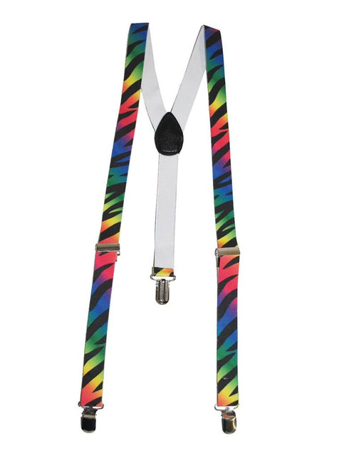 Funny Fashion Bretellen regenboog kleuren