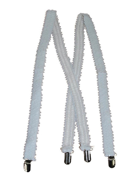 Funny Fashion Bretels met pailletten in wit