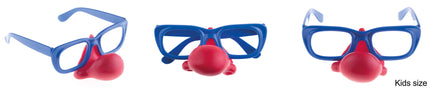 Funny Fashion Bril clown Bassie met rode neus