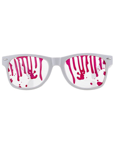 Funny Fashion Bril met nep bloed spetters