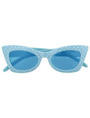 Funny Fashion Bril rock en roll blauw