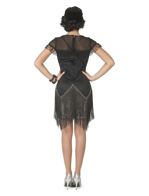 Funny Fashion Charleston kostuum Cheryll zwart