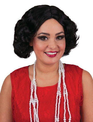 Funny Fashion Charleston pruik zwart budget