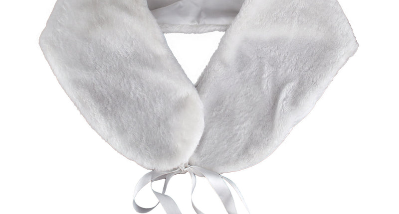 Funny Fashion Charleston sjaal bont wit