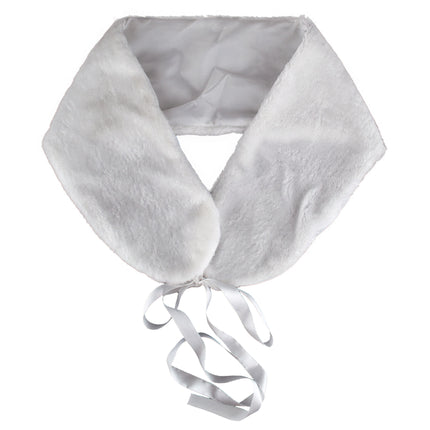 Funny Fashion Charleston sjaal bont wit