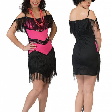 Funny Fashion Charlestonjurkje Roze/Fuchsia