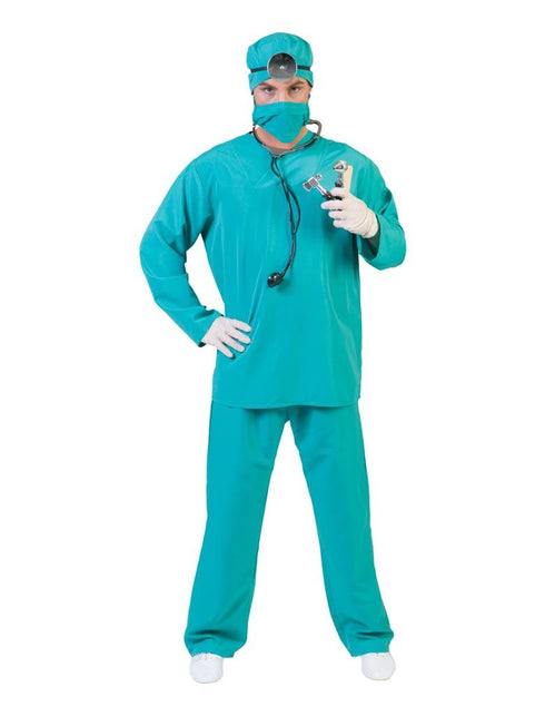 Funny Fashion Chirurg kostuum OK groen
