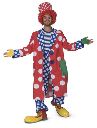 Funny Fashion Clownsjas Bassie man met stippen