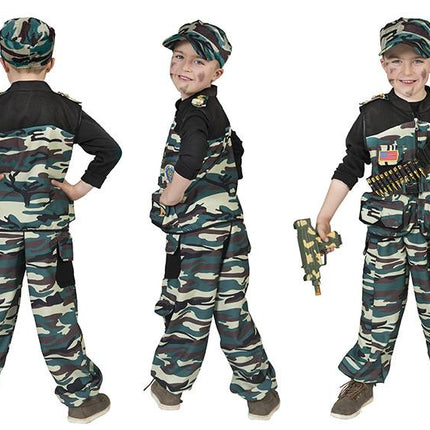 Funny Fashion Combat Trooper kostuum jongens